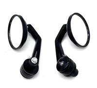 Bar Mirrors Motorcycle 1 Pair 22mm 7/8" Round Bar End Rear Mirrors Handlebar Extended Rear View Mirror For Moto Motorbike Scooters ATV Motorcycle Rear