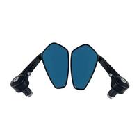 Bar Mirrors Motorcycle Motorcycle Handle Bar End Mirror 7/8" 22 mm Side Rearview Mirrors Custom Smoke Blue Lens For BMW Rear