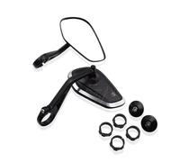 Bar Mirrors Motorcycle Motorcycle Handlebar Rearview Handle Bar End Mirror For Daytona 675 Bobber T120 Street Trident 660 Rear(Diamond logo)