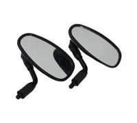 Bar Mirrors Motorcycle Universal Vintage Oval Motorcycle Back Rearview Mirror For Prince GV300S KR250 QJ300 GV250 E Stamp 10mm Clockwise Thread Rear