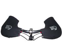 BAR MITTS Cold Weather Mountain/Commuter Bike Neoprene Handlebar Mittens, Standard (No Bar End Openings), Large, Black