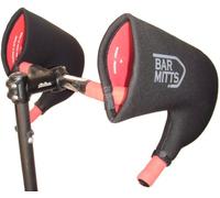 BAR MITTS Cold Weather Road Bicycle Handlebar Mittens fits Campy/SRAM/Shimano Shifters with Internally Routed Cables, Small, Black
