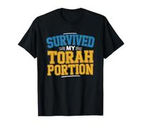 Bar Mitzvah Boy Survived Torah Portion Reading Funny Jewish T-Shirt