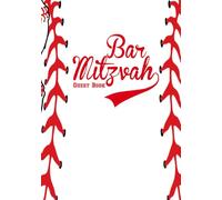 Bar Mitzvah Guest Book: A White Baseball Theme Advice, Well Wishes, and Gift Log