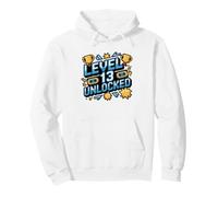 Bar Mitzvah Level 13 Unlocked Gamer Jewish Milestone Funny Pullover Hoodie