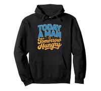Bar Mitzvah Today Am Man Tomorrow Hungry Funny Jewish Teen Pullover Hoodie