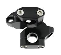 Bar Mount Clamps Compatible With CB250 For Twin For Scrambler For CB700 1982-1986 For CB750 1979-1982 Motorcycle Handlebar Riser Back Moved Mount 22mm 7/8"(Black)
