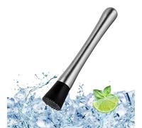 Bar Muddler, Muddler, Stainless Steel Cocktail Muddler, Suitable for Family and Bar Use, for Crushing Ice Cubes (Stainless Steel)