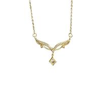 Bar Necklaces for Women Heart Toggle Necklace Super Immortal Zircon Full Necklace For Women Light High Grade Simple And White Appearance Versatile Fashion Women's Jewelry Pendant for (Gold, One Size)