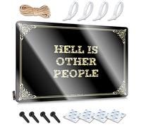 Bar Open Metal Sign Hell Is Other People Metal Sign Cool Stuff For Boys Man Cave Signs For Men (Color : Colour, Size : 30X40CM)