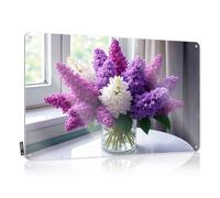 Bar Open Metal Sign Vibrant Lilac Bouquet By The Window Tin Sign Funny Door Signs Bar Accessories For Man Cave(20X30CM)