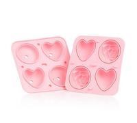 Bar Originale Bar Bespoke Pink Heart And Rose Ice Tray