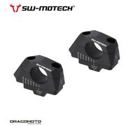 Bar back variable for ÿ32 handlebars H=32mm. Back 5/10/15/20/25/30 mm. Black.