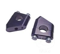 Bar Riser - Black 22mm Std Bars 35mm High 34 degrees Offset