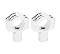 Bar Riser Moto Motorcycle Universal 1.25'' Handlebar Risers Clamp Mount Kit Mount Adapter Fat Bar Mounting Riser Accessories(Chrome)
