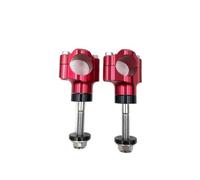Bar Riser Motorbike 28mm Bar Clamps Handlebar Risers Adapter Pit Off-Road Motorcycle(M12-Red)