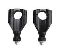 Bar Riser Mount For A85E-CNC 11/8 Inch 28Mm 2PCS Machined Aluminum Alloy Handlebar Mount Riser Clamp Black Motorcycle Accessories Handlebar Clamp Riser