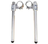 Bar Risers Compatible With For ZX750 For Ninja ZX-7 1989-1992 750R 1987-1992 7 8 Inch Motorcycle Handlebar Stem Accessories Dropper Mounting Clip(Silver)