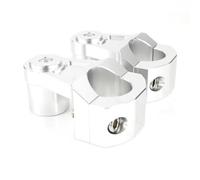 Bar Risers For Indian For Chieftain For Roadmaster Motorcycle CNC Aluminum Handle Bar Riser Handlebar Risers 32mm Handlebar Clamp(Silver)