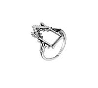 Bar Rot Jewelry Ring Gothic Queen Castle Ring Women's Goth Trend Jewelry Lenore Ring