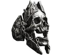 Bar Rot Unique Gods of War Ares Skull Rings Punk Rock Warrior 316L Stainless Steel Ring Mens Biker Jewelry, Stainless Steel, No Gemstone