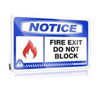 Bar Rules Sign Notice Fire Exit Do Not Block Tin Sign Bar For Man Cave Things For Boys Room(30X40CM)