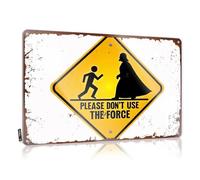 Bar Rules Sign Please Don'T Use The Force: A Warning Sign Tin Sign Bar Tin Signs Vintage Funny Coffee Signs(20X30CM)
