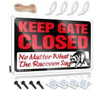 Bar Rules Tin Metal Sign Keep Gate Closed No Matter What The Raccoon Say Sign Garage Signs Funny Tin Signs Funny Vintage(30X40CM)