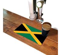 Bar Runner Mat For Home Pub, Borderless Beer Rubber Mats, Cocktail Bar Gifts Accessories for Pubs Bars - Jamaican Flag