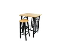 Vidaxl Breakfast/dinner Table Dining Set Mdf With Black