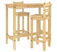 Bar Set Dining Bar Table and Chairs Kitchen Bistro Set Solid Wood Pine vidaXL