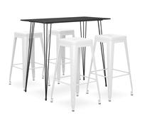 Bar Set Kitchen Dining Room Chair Stool Table 5/7 Piece Multi Colours vidaXL