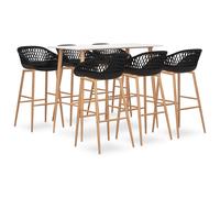 Bar Set Kitchen Dining Room Chair Stool Table 5/7 Piece Multi Colours vidaXL