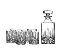 Bar Sets by Royal Doulton Decanter and 6 Tumbler Glasses, Set of 7
