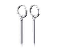 Bar Short Dangle Drop Earrings for Men Women 316L Stainless Steel Charms Hinged Hoops Cartilage Helix Fashion Personalized Punk Geometric Line Stick Dangling for men women