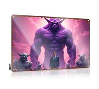Bar Sign For Home Decor Man In Suit Surrounded By Fantasy Monsters Against A Pink Sky Tin Sign Warning Signs For Bedroom Funny Desk Signs(20X30CM)