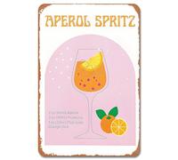 Bar Sign, Vintage Cocktail Metal Signs, Retro Plaque Poster Bar Signs for Home Bar Outdoor Garden Tiki Bar Restaurant, 8 x 12inch