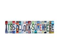 Bar Signs For Home Bar Decor Its 5 O'Clock Somewhere Sign Vintage Metal Wall Decor Sign Outdoor Bar Accessories for Home Bar Bathroom Bedroom Garage It'S Five O'Clock 4x16in