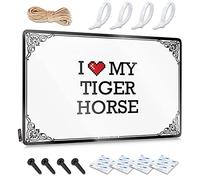 Bar Signs For Home Bar Wall I Love My Tiger Horse Tin Sign Metal Man Cave Decor Bedroom Door Sign(30X40CM)