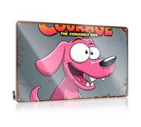 Bar Signs For Man Cave Courage The Cowardly Dog Poster. Tin Sign Vintage Signs Metal Bar Metal Tin Sign(20X30CM)