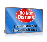 Bar Signs For Man Cave Do Not Disturb: Already Disturbed Tin Sign Vintage Signs Metal Bar Metal Tin Sign(20X30CM)