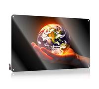 Bar Signs For Man Cave Protecting Our Planet: A Global Responsibility Tin Sign Cave Door Sign Tin Bar Signs(30X40CM)