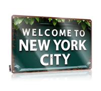 Bar Signs For Man Cave Welcome To New York City. Tin Sign Funny Warning Signs Beer Limit Sign(30X40CM)