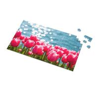 Bar Signs Vintage Spring Tulips By The Shimmering Lake Picture Puzzle Man Cave Bar Stuff For Boys Room(1000PCS)