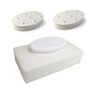 Bar Soap Gripper, Pack of 2 - No Goo, Better Grip, Extended Soap Life, Travel-Friendly & Lightweight - Fits Most Bar Soaps - USA Made Durable ABS Plastic