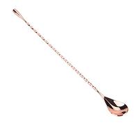 Bar Spoon, 1 Piece Stainless Steel Cocktail Spoon Beverage Coffee Mixing Tool with Long Handle (Round Tail #05)