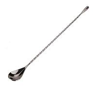 Bar Spoon, 1 Piece Stainless Steel Cocktail Spoon Beverage Coffee Mixing Tool with Long Handle (Round Tail #06)