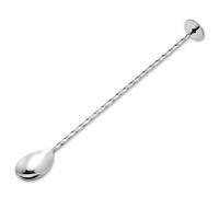Bar Spoon Stainless Steel Bar Spoon Bartender Tool Spoon Cocktail Stirrer Bar Spoon Twisted Cocktail Mixing Spoon Bartender Tool with Thread Suitable for Mixing Wine Juice Tea