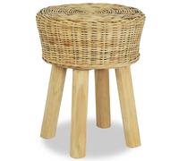 Bar Stool 35x45cm Natural Rattan Home Kitchen Office Cafe Chair Seat vidaXL
