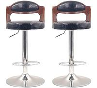 bar stool Adjustable Barstools Bar Stools Set Of 2 Pcs Kitchen Counter Lift Bar Chairs Bar Stool With Adjustable Swivel Gas Lift And Steel Base pub seat Counter Bar Chairs (Black1high Stool)